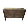Image 1 : Glossy 2 Door Cabinet with Interior Shelf - 17" x 50" x 36" tall