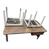 Image 1 : Vintage Chrome Table with 4 Chairs (Chairs by Codey)