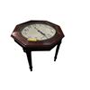 Image 1 : Howard Miller Octagonal Clock/Accent Table - 26" Diameter x 24" tall