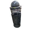 Image 1 : 2 Commercial 36 Gallon Metal Trash Cans with Dome Lids