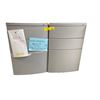 Image 1 : 2 Rolling Under-Desk 3 Drawer Metal Cabinets - No keys