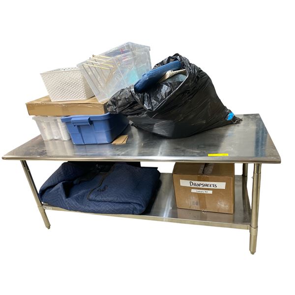 Stainless Steel Prep Table - Top is 30" x 72"