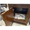 Image 2 : Compact Cabinet with Interior Shelf - 15" x 24" x 28" tall