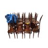 Image 1 : 24 Bentwood Style Fan Back Wood Chairs - Companions to Lot 377