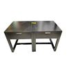 Image 1 : Pair of Espresso End Tables with Drawer - 18 x 18 x 20" Tall