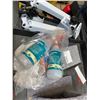 Image 2 : Uline Black Utility Cart & Contents  - 45 x 25 x 37"
