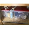 Image 8 : 3 Shelves of Bistro & Medical Supplies - Bags, Bowls, Milk Bottles & More