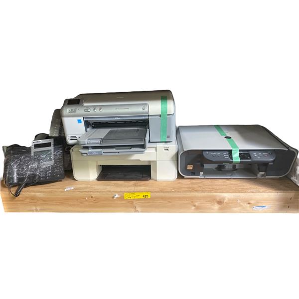 Group of HP & Canon Printers & Desk Phones