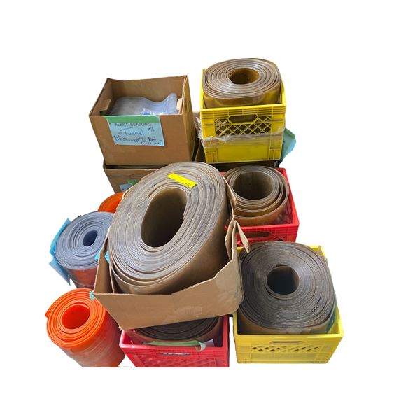 Pallet of Rubber Refrigerator Curtains & Rubber Strips