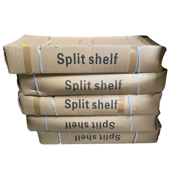 5 Adjustable Split Shelves in Boxes