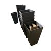 Image 1 : 10 Black Patio Planters - 14 x 14 x 28" Deep