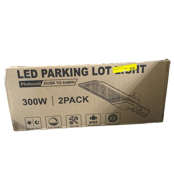 Pack of 2 Photocell 300 W Dawn to Dusk Parking Lot Lights