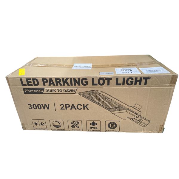 Pack of 2 Photocell 300 W Dawn to Dusk Parking Lot Lights