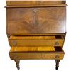 Image 4 : Vintage Wood Secretary Desk with Drop-Front and Glass Hutch, Approx. H79" x W28" x D15.5"