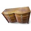 Image 1 : Vintage 8-Drawer Dresser with Glass Top , Approx. H30" x W51.5" x D21"