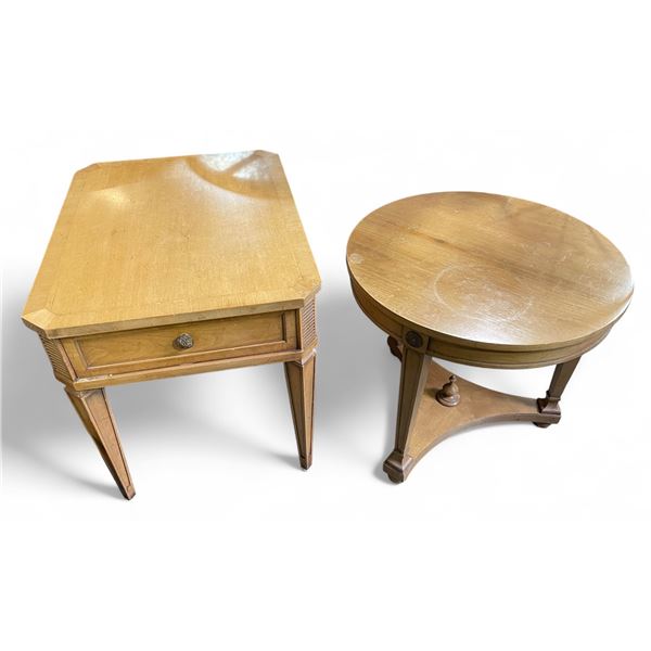 Set of 2 Light Oak-colour Side Tables