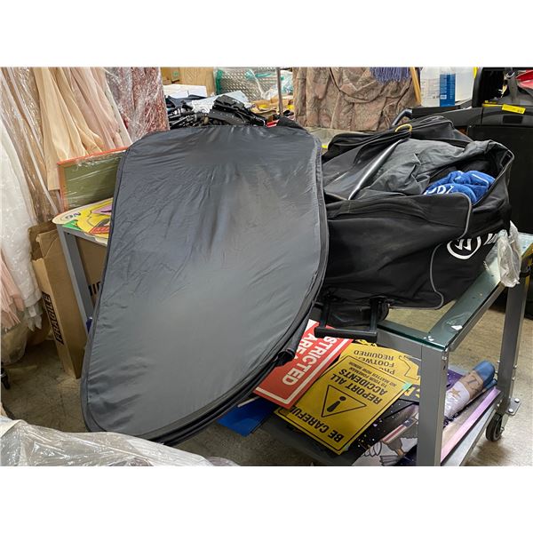 Large Sports Bag with Pop-Up Booth and More