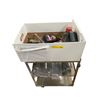 Image 1 : Metal Utility Cart and Contents -16 x 22 x 32" tall