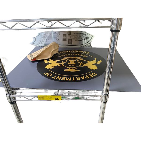 2 Movie Prop Pennsylvania Police & Corrections Signs