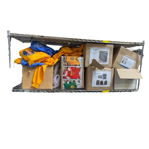 Shelf of  Film Set Sports Themed Wardrobe