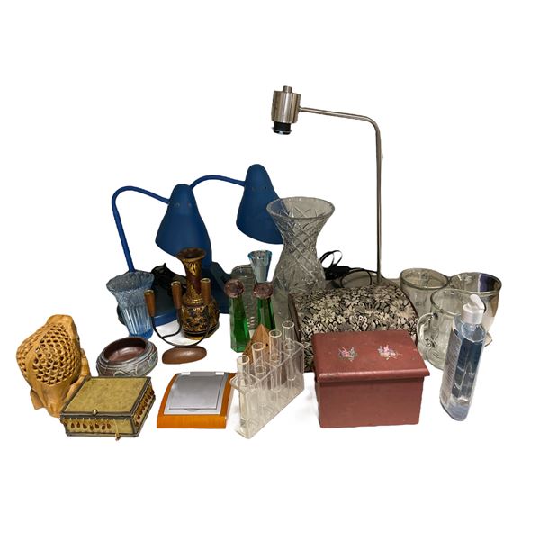 Group of Lamps, Vases, & Home Décor