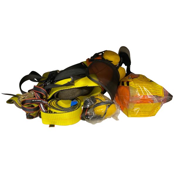 Safety Gear - Hard Hats, Ear Protector, Ratchet & Safety Straps