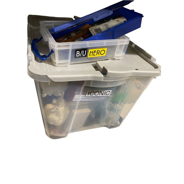 Tote of Anatomical Models for Dr.'s Office