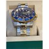 Image 2 : Rolex Submariner 'Bluesy' Two-Tone Steel & Gold with Blue Dial & Bezel - Super Clone w/Accessories -