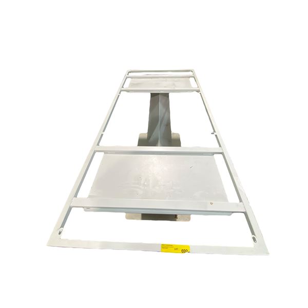 White Metal Table Base - Top Measures 71" x 32"