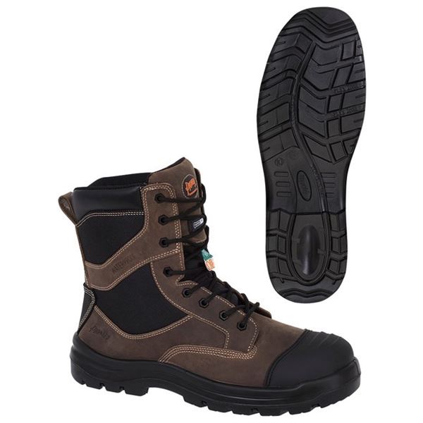 NIB Brown Pioneer Steel Toe Boots - Size 14