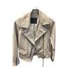 Image 1 : 100% Authentic Genuine Beige Leather All Saints "Kara" Biker Jacket - Size 10