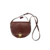 Image 1 : 100% Authentic Monsac Congac Leather Shoulder Bag - 3 x 10 x 8"