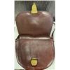 Image 2 : 100% Authentic Monsac Congac Leather Shoulder Bag - 3 x 10 x 8"