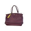 Image 1 : 100% Authentic Coach Magenta Leather Handbag - 3 x 16 x 11" - No Shoulder Strap