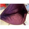 Image 3 : 100% Authentic Coach Magenta Leather Handbag - 3 x 16 x 11" - No Shoulder Strap