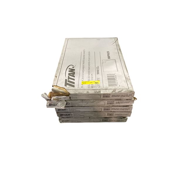 Group of 6 Boxes 16.4xx24.4 in Parchment Paper Baking Sheets  (Approx. QTY 1000/Pack)