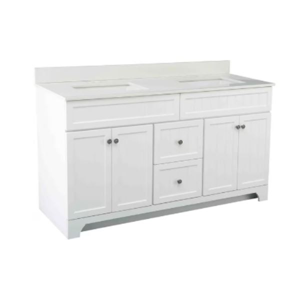 Glacier Bay Vanity Cabinet Duo Sink