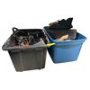 Image 1 : 2 Bins of Mixed Tools, Drill, Ridgid Case & Accessories