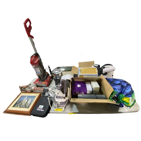 Group of Misc - Vacuum, Tools, Picture, CoaguChek XS System, Sunbeam MixMaster, Etc.