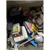Image 2 : 2 Bins Full of Misc - Tools, DVD's, Doorknobs, Etc.