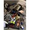 Image 3 : 2 Bins Full of Misc - Tools, DVD's, Doorknobs, Etc.