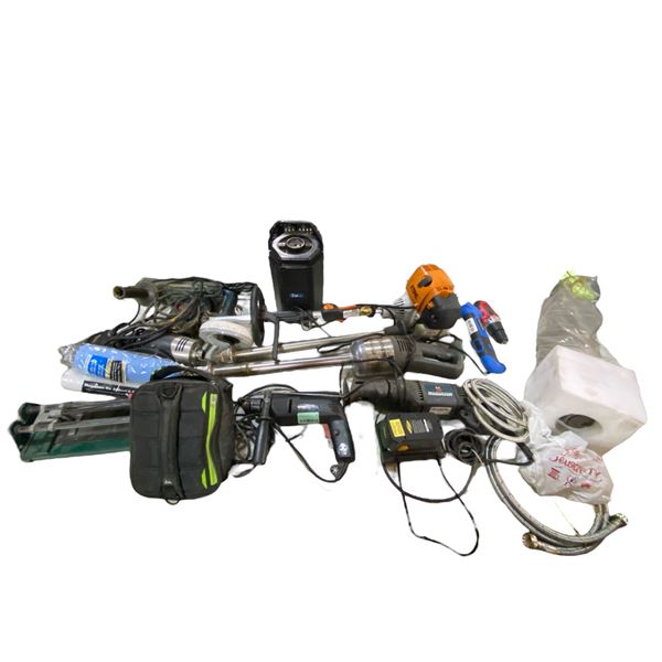 Table Top of Misc Tools - Bosch, Stihl, Mastercraft, Etc.