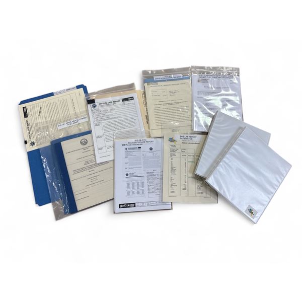 Lot of TV Show props - Hot prop paperwork