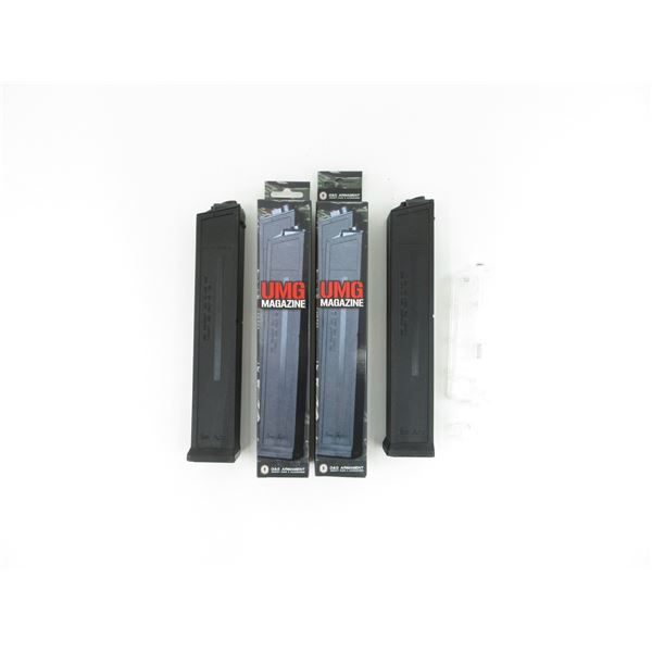 G&G UMG 530 ROUND HI-CAP AIRSOFT MAGAZINES AND SPEED LOADER LOT