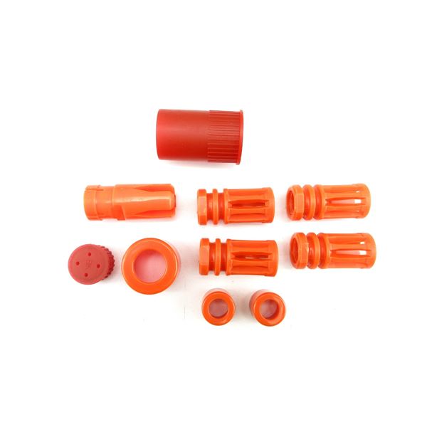 ASSORTED AIRSOFT RIFLE FLASH HIDERS LOT