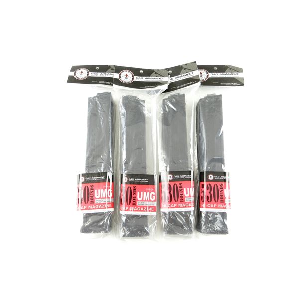 G&G UMG 530 ROUND HIGH-CAP AIRSOFT MAGAZINES LOT