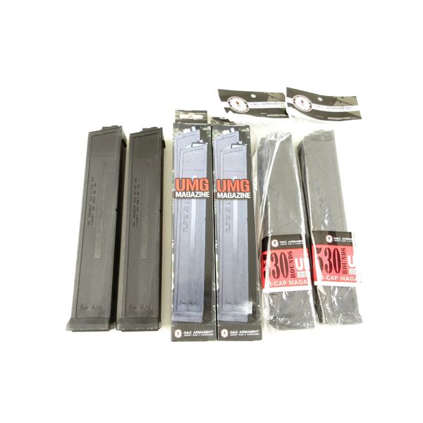 G&G UMG 530 ROUND HIGH-CAP AIRSOFT MAGAZINES LOT