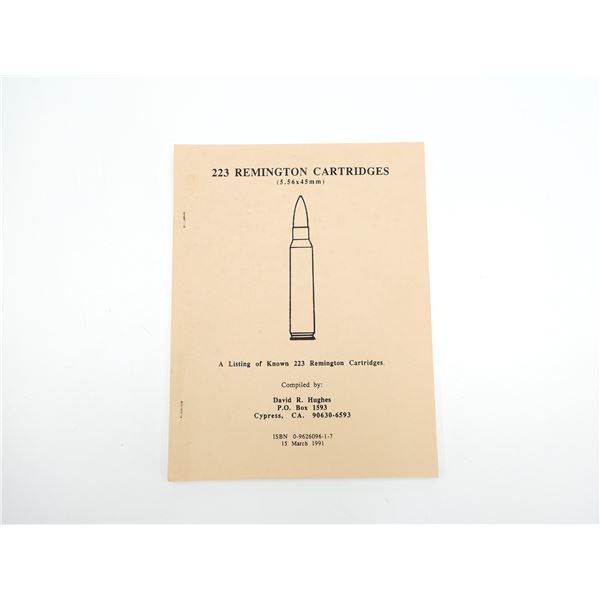 "223 REMINGTON CARTRIDGES (5.56 X 45MM)" BOOK