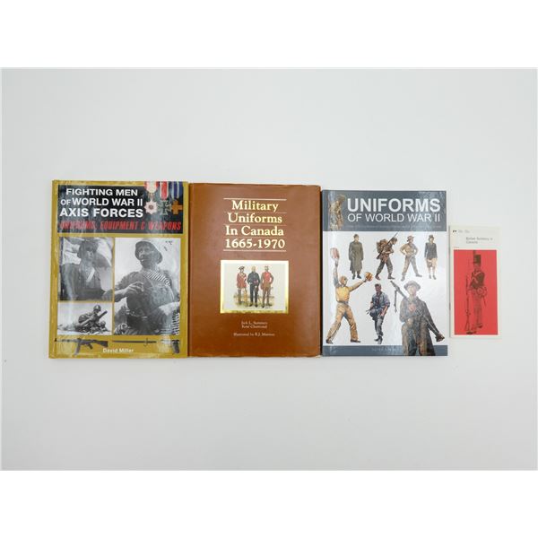 ASSORTED MILITARY UNIFORM BOOKS LOT