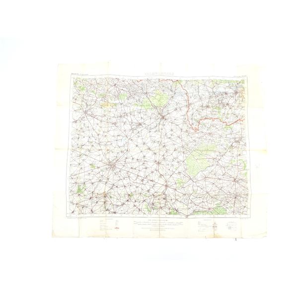 WWI CANADIAN / BRITISH TRENCH MAP OF BELGIUM